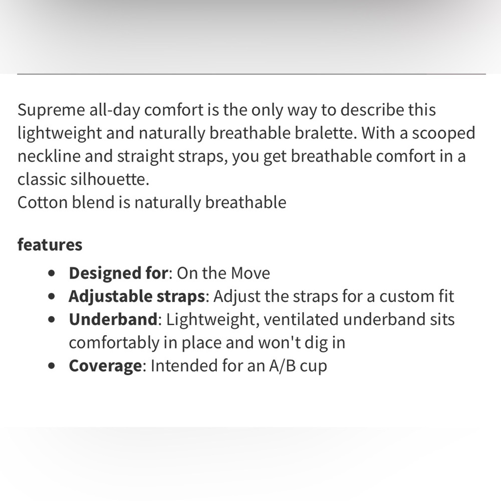 Lululemon Ever Essentials Bralette Size Small - Picture 2 of 4